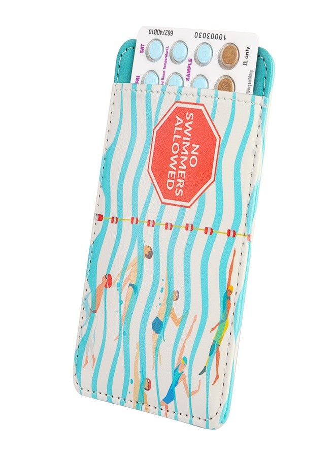 Primo Lines Discreet Birth Control Pill Case Holder, 4.4x3IN Compact Organizer Sleeve, Fits Standard Pill Packs, Portable and Stylish Protection - Image 1